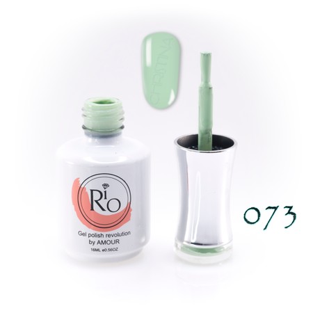 לק ג'ל ריו מספר 073 - גוון ירוק תפוח | Rio Gel Polish