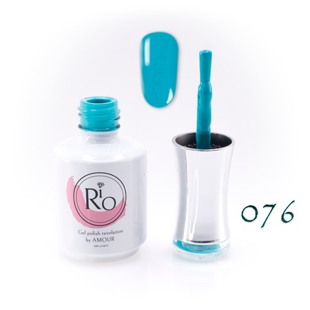 לק ג'ל ריו מספר 076 - גוון טורקיז | Rio Gel Polish