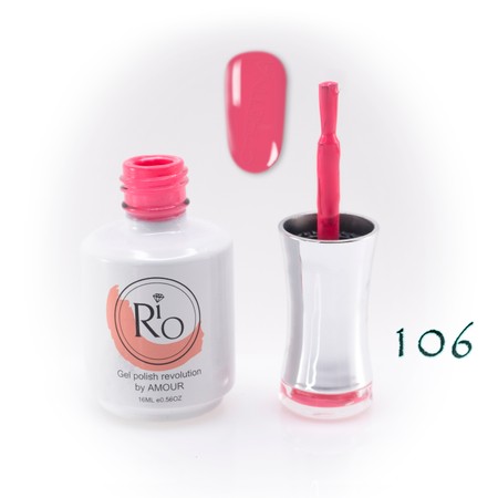 לק ג'ל ריו מספר 106 - ורוד מסטיק קייצי | Rio Gel Polish