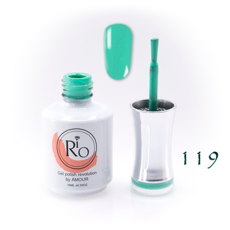 לק ג'ל ריו מספר 119 - גוון ירוק קייצי | Rio Gel Polish