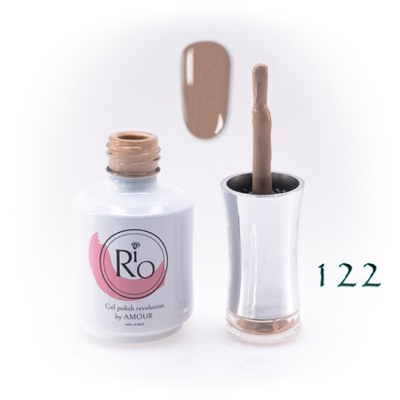 לק ג'ל ריו מספר 122 - גוון ניוד חום-בז' | Rio Gel Polish