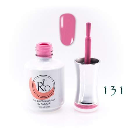 לק ג'ל ריו מספר 131 - גוון ורוד-אפור מסטיק | Rio Gel Polish