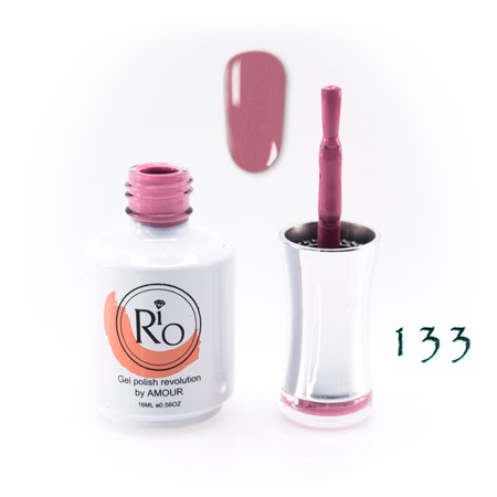 לק ג'ל ריו מספר 133 - גוון ורוד ליפסטיק | Rio Gel Polish