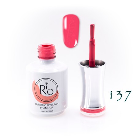 לק ג'ל ריו מספר 137 - גוון ורוד סתווי | Rio Gel Polish