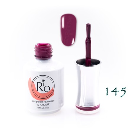 לק ג'ל ריו מספר 145 - גוון סגול-חום סתווי | Rio Gel Polish