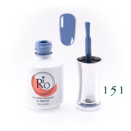 לק ג'ל ריו מספר 151 - גוון תכלת אפור בהיר | Rio Gel Polish