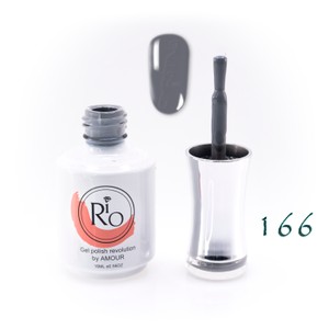 לק ג'ל ריו מספר 166 - גוון אפור | Rio Gel Polish