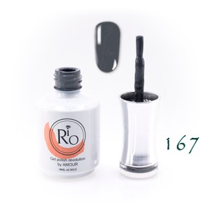 לק ג'ל ריו מספר 167 - גוון אפור עכבר | Rio Gel Polish
