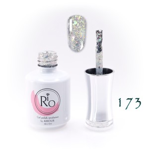 לק ג'ל ריו מספר 173 - נצנצים לבן-אולטרה גדולים | Rio Gel Polish