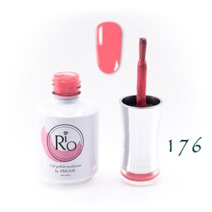 לק ג'ל ריו מספר 176 - גוון כתום-ורוד עתיק | Rio Gel Polish