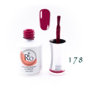 לק ג'ל ריו מספר 178 - גוון דובדבן כהה | Rio Gel Polish