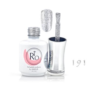 לק ג'ל ריו מספר 191 - כסוף אטום | Rio Gel Polish