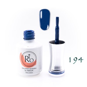 לק ג'ל ריו מספר 194 - גוון כחול ג'ינס כהה | Rio Gel Polish