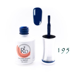 לק ג'ל ריו מספר 195 - גוון כחול נייבי | Rio Gel Polish
