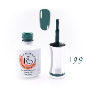 לק ג'ל ריו מספר 199 - גוון ירוק עץ-אפור | Rio Gel Polish
