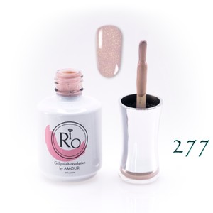 לק ג'ל ריו מספר 277 - גוון ניוד חום עם שימר זהב עדין | Rio Gel Polish