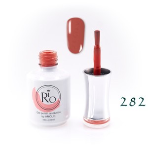 לק ג'ל ריו מספר 282 - גוון ורוד-חום כתום | Rio Gel Polish