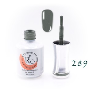 לק ג'ל ריו מספר 289 - גוון אפור כהה | Rio Gel Polish