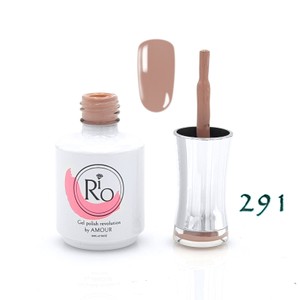 לק ג'ל ריו מספר 291 - גוון חום מוקה בהיר | Rio Gel Polish