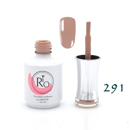 לק ג'ל ריו מספר 291 - גוון חום מוקה בהיר | Rio Gel Polish
