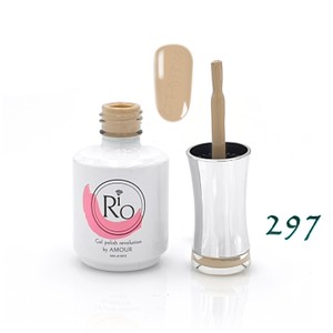 לק ג'ל ריו מספר 297 - גוון ירוק-אפור בהיר | Rio Gel Polish