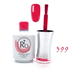 לק ג'ל ריו מספר 399 - גוון ורוד כהה בוהק וקייצי | Rio Gel Polish