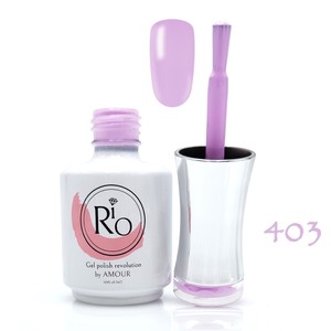 לק ג'ל ריו מספר 403 - גוון סגול-ורוד בוהק | Rio Gel Polish
