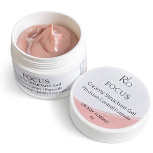 ג'ל בנייה פוקוס CREAMY ALMOND – גוון ניוד חום טבעי | FOCUS Creamy Structure Gel