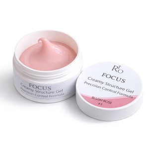 ג'ל בנייה פוקוס BLUSH ROSE – גוון ניוד ורדרד עדין | FOCUS Creamy Structure Gel