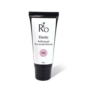 אלסטיק ג'ל Pink - גוון ורוד שקוף | RIO Elastic Build Up Gel