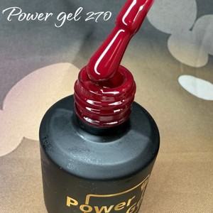 לק ג'ל 270 - Power Gel סדרת בורגונדי