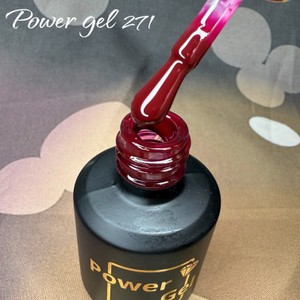 לק ג'ל 271 - Power Gel סדרת בורגונדי