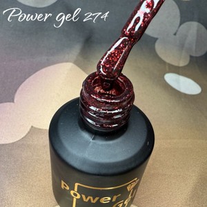 לק ג'ל 274 - Power Gel סדרת בורגונדי