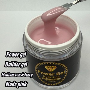 POWER GEL Medium Consistancy Builder<br>ג'ל בנייה בסמיכות בינונית - Nude Pink