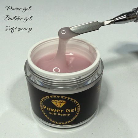 POWER GEL Medium Consistancy Builder<br>ג'ל בנייה בסמיכות בינונית - soft peony
