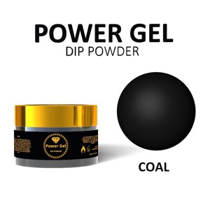 DIP POWDER COAL - אבקת דיפ "שחור פחם" | Power Gel DIP SYSTEM