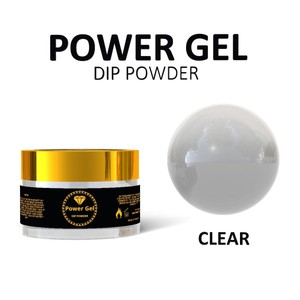 DIP POWDER CLEAR - אבקת דיפ שקופה | Power Gel DIP SYSTEM