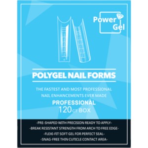 טיפסים חצי-ציפורן SQUARE לפוליג'ל ואקריל | POWER GEL