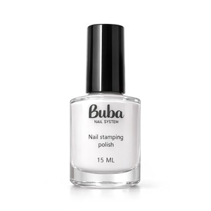 לק חותמות לציפורניים 15 מ"ל - גוון לבן | Buba Nail Design