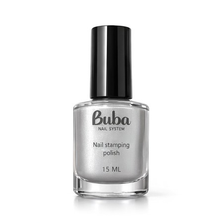 לק חותמות לציפורניים 15 מ"ל - גוון כסוף | Buba Nail Design