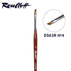 מכחול אלכסוני לציור ולק ג'ל ROUBLOFF - DS63R/4