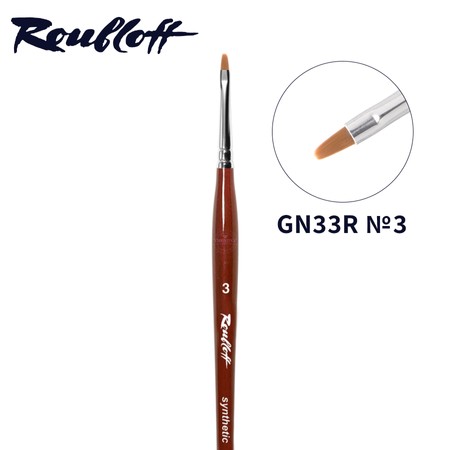 מכחול ג'ל אובלי לבנייה וציור ROUBLOFF - GN33R/3