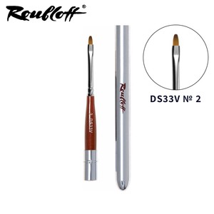 מכחול ג'ל אובלי עם ידית נשלפת Roubloff - DS33V-2