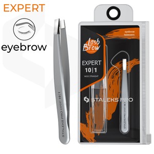 פינצטה לגבות STALEKS PRO EXPERT 10 TYPE 1 | קצה ישר רחב לגבות עבות
