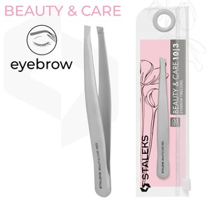 פינצטה לגבות STALEKS BEAUTY & CARE 10 TYPE 3 | קצה נטוי רחב