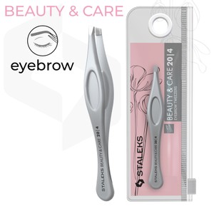 פינצטה לגבות STALEKS BEAUTY & CARE 20 TYPE 4 | קצה נטוי וצר