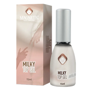 טופ חלבי מסדרת Milky Top Gel - גוון לבן | MAGNETIC Nail Design