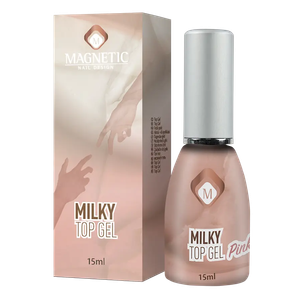 טופ חלבי מסדרת Milky Top Gel - גוון ורוד | MAGNETIC Nail Design