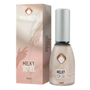 טופ חלבי מסדרת Milky Top Gel - גוון ניוד | MAGNETIC Nail Design