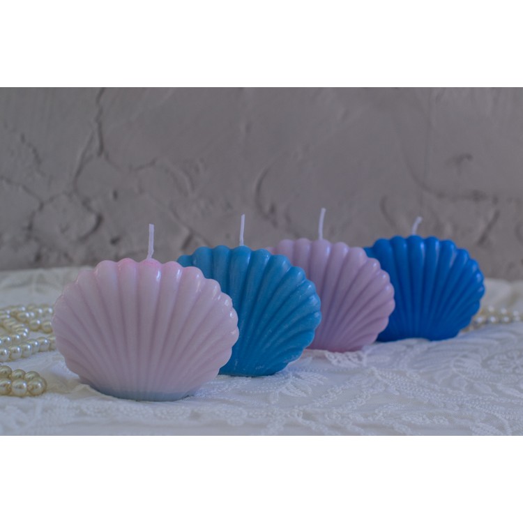 Shell soy wax candle with aromatic oils